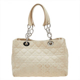 DIOR Beige Cannage Leather Soft Lady  Shopper Tote