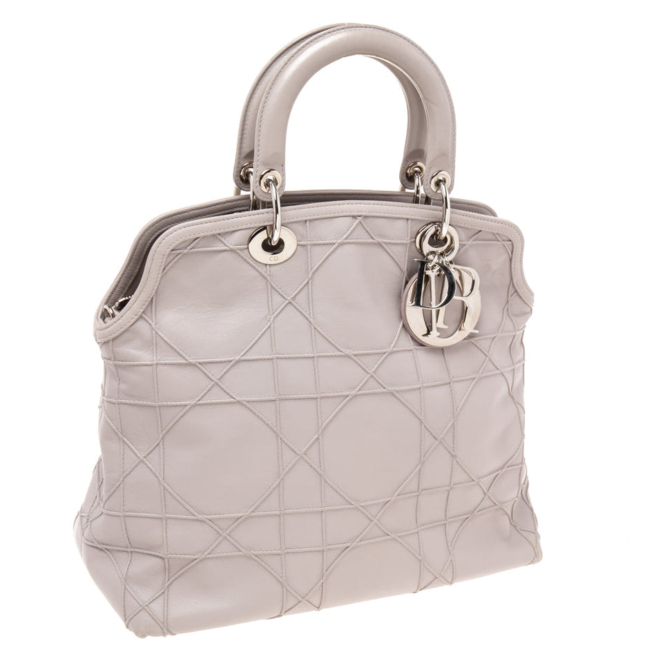 DIOR Pale Lilac Cannage Leather Granville Tote