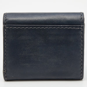 DIOR Grey Leather D-Fence Compact Wallet