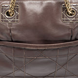 DIOR Dark Beige Cannage Leather Granville Chain Link Tote