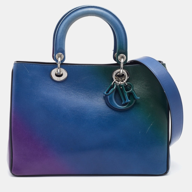 DIOR Multicolor Leather Medium issimo Shopper Tote