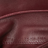 DIOR Burgundy Cannage Leather Lady  Compact French Wallet