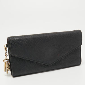 DIOR Black Leather issimo Continental Wallet