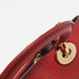 DIOR Red Grained Leather Mini issimo Tote