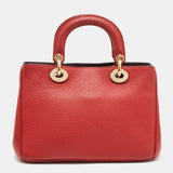 DIOR Red Grained Leather Mini issimo Tote