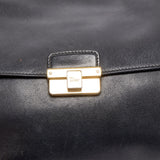 DIOR Black Leather Large ling Shoulder Bag