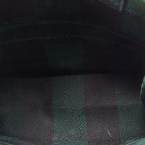 DIOR Black/Green Checkered Canvas Large Book Tote