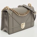 DIOR Grey Leather Medium ama Shoulder Bag