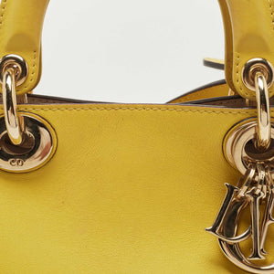 DIOR Yellow Leather Mini issimo Tote