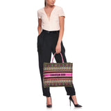 DIOR Multicolor Embroidered Canvas Large Book Tote