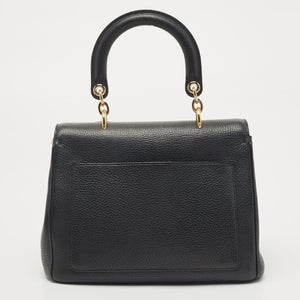 DIOR Black Leather Mini Be  Top Handle Bag