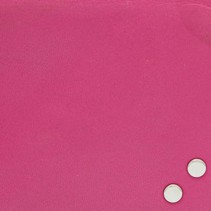 DIOR Pink Leather Round Logo Flap Continental Wallet