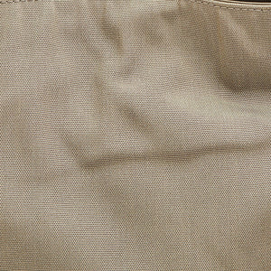 Gucci Khaki Nylon and Leather Bamboo Handle Hobo