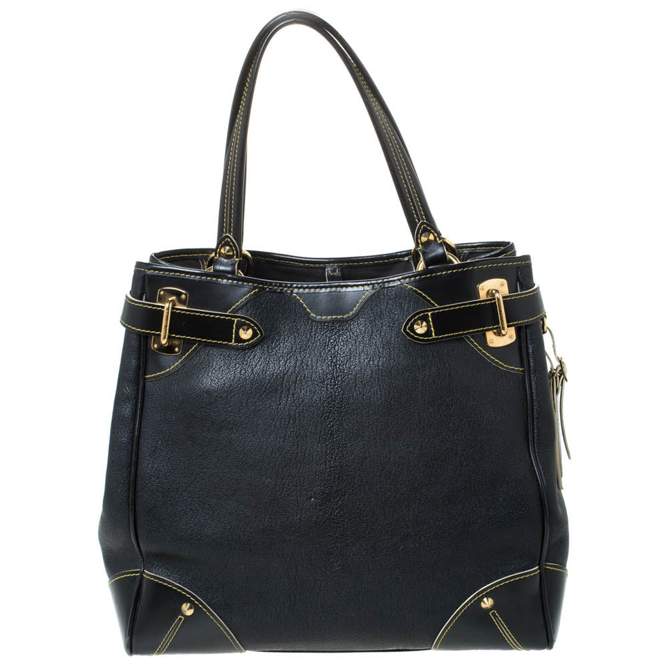 Louis Vuitton Black Suhali Leather Le Majestueux Bag