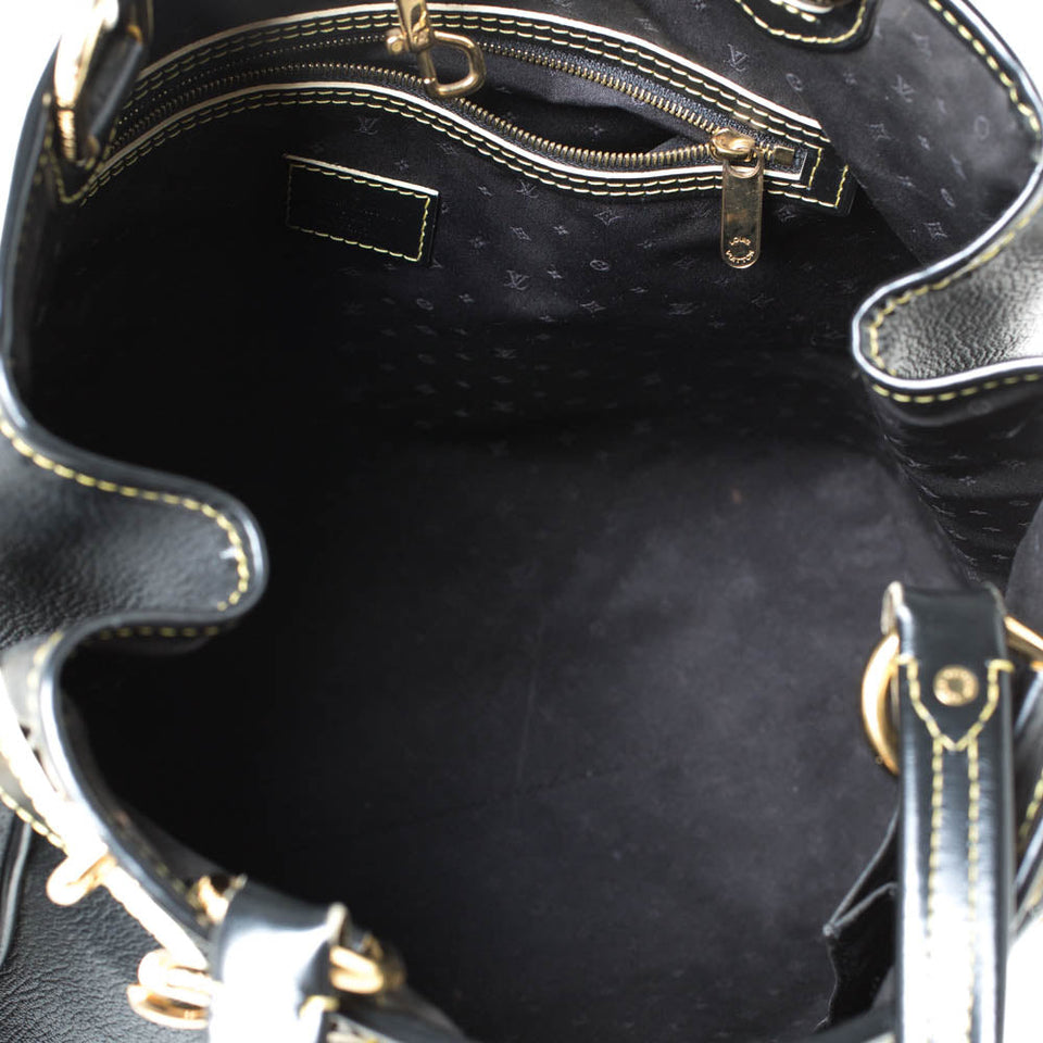 Louis Vuitton Black Suhali Leather Le Majestueux Bag