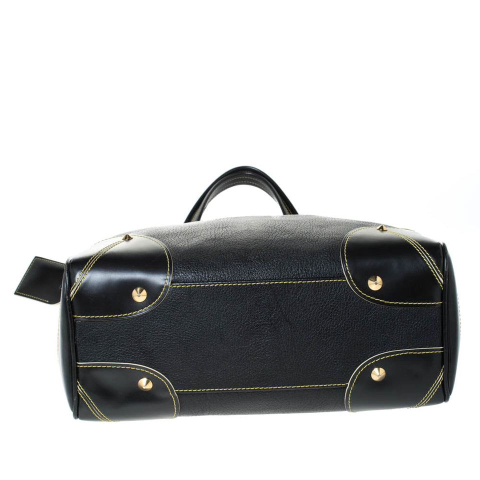 Louis Vuitton Black Suhali Leather Le Majestueux Bag