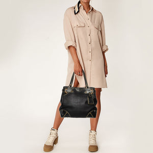 Louis Vuitton Black Suhali Leather Le Majestueux Tote