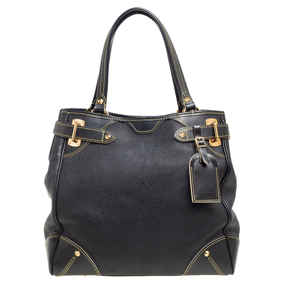 Louis Vuitton Black Suhali Leather Le Majestueux Tote