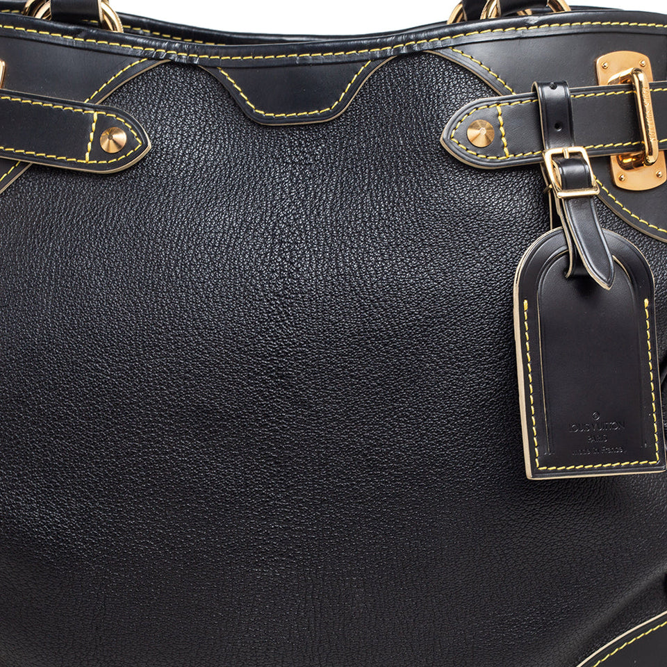Louis Vuitton Black Suhali Leather Le Majestueux Tote