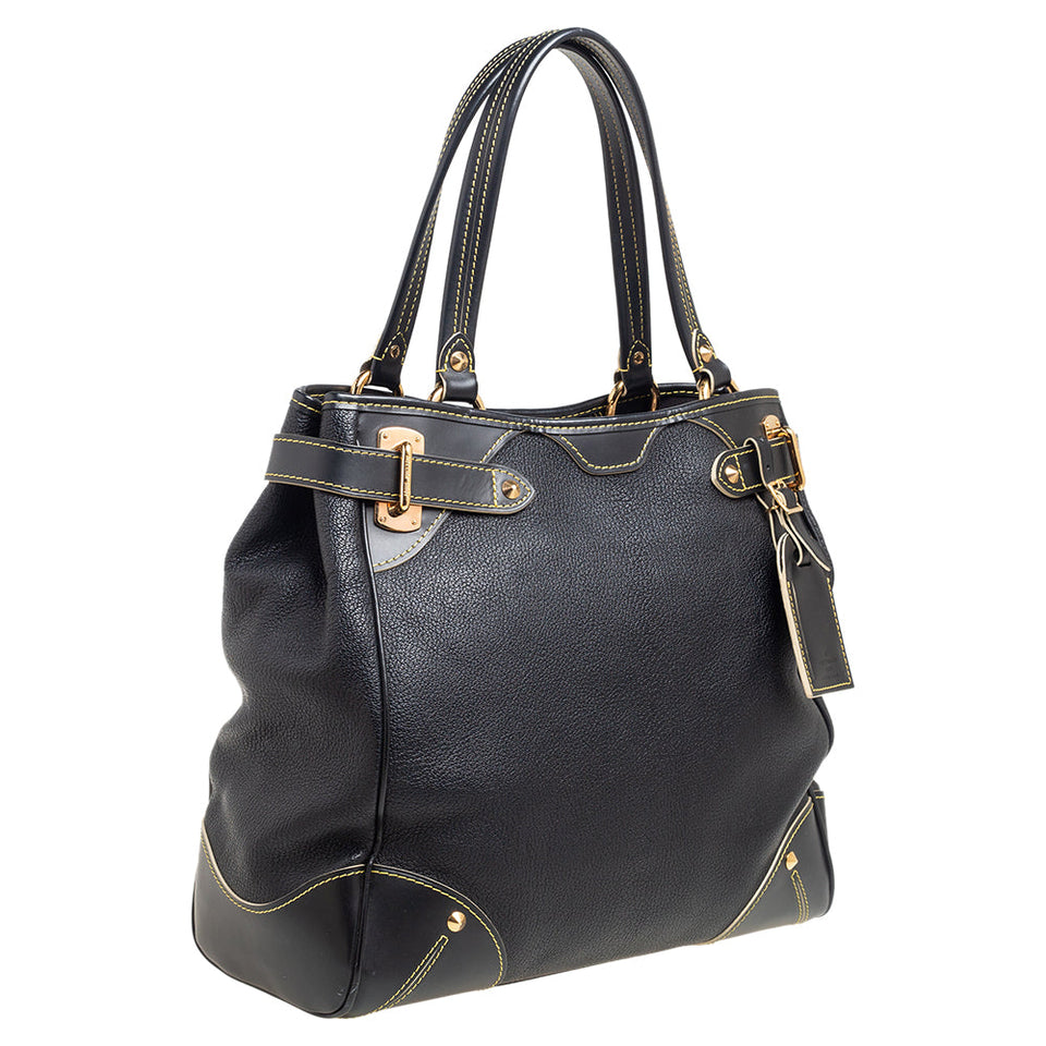 Louis Vuitton Black Suhali Leather Le Majestueux Tote
