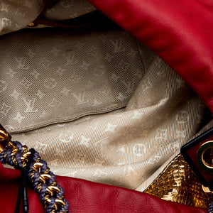 Louis Vuitton Leather And Jacquard Limited Edition Safari Flight Bag