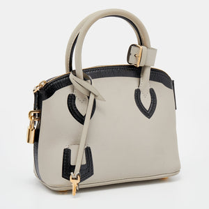 Louis Vuitton Gris Cuir Obsession Lockit BB Bag