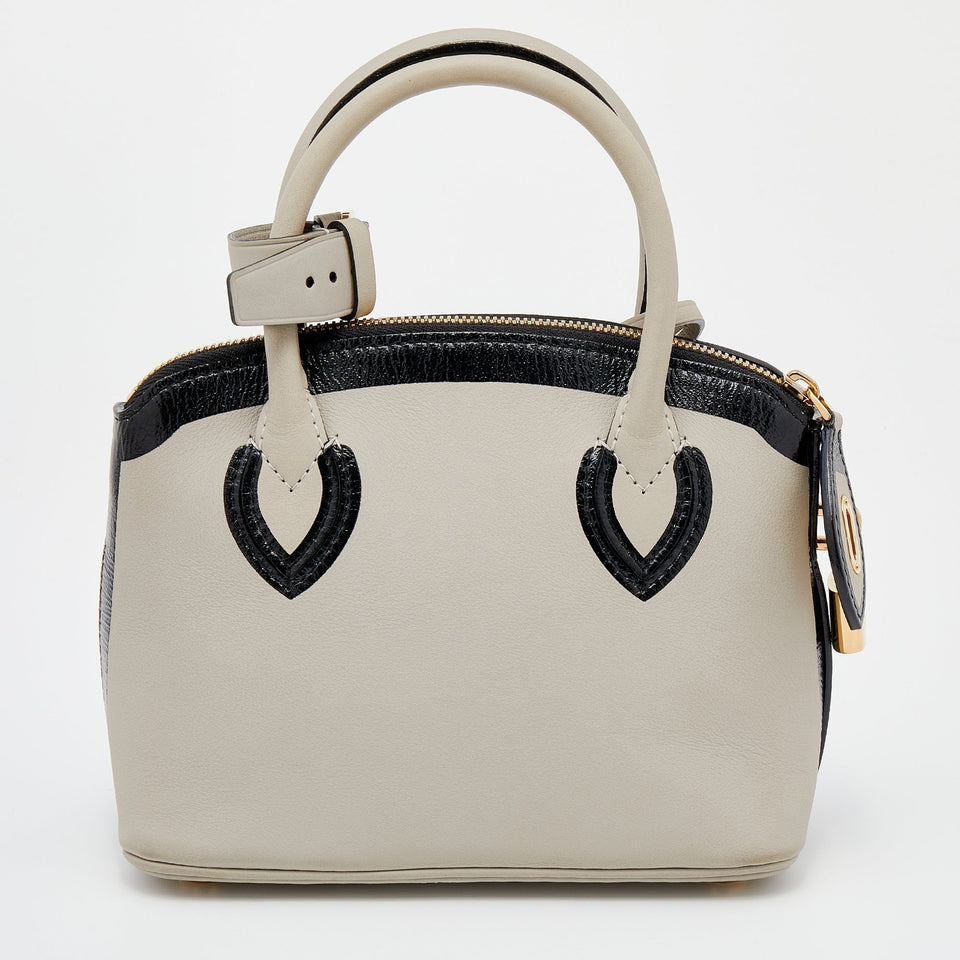 Louis Vuitton Gris Cuir Obsession Lockit BB Bag