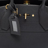 Louis Vuitton Black Leather City Steamer MM Bag