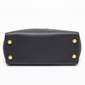 Louis Vuitton Black Leather City Steamer MM Bag