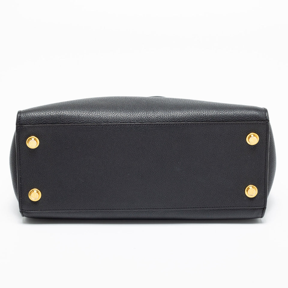 Louis Vuitton Black Leather City Steamer MM Bag