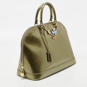 Louis Vuitton Gris Art Deco Monogram Vernis Alma GM Bag