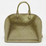 Louis Vuitton Gris Art Deco Monogram Vernis Alma GM Bag