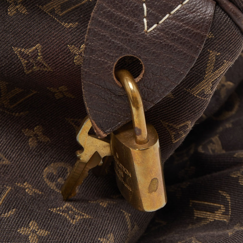 LOUIS VUITTON Ebene Monogram Canvas Mini Lin Speedy 30 Bag