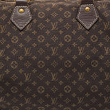LOUIS VUITTON Ebene Monogram Canvas Mini Lin Speedy 30 Bag