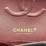 CHANEL Classic Double Flap Caviar Leather Shoulder Bag Black