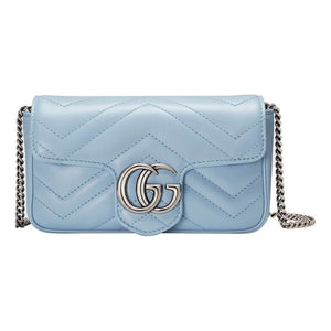 Gucci GG Marmont Super Mini Bag 'Pastel Blue' 476433-DTDCP-4928