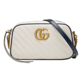 (WMNS) GUCCI GG Marmont Series Single-Shoulder Bag Small-Size White 447632-0OLFX-9085