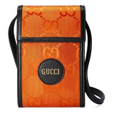 GUCCI Off The Grid OTG Environmental Friendly Series Logo Leather Logo Nylon Shoulder Messenger Bag Mini Unisex / Orange / Black 625599-H9HAN-7560