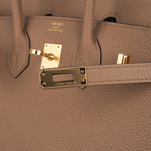 Hermes Birkin 25 Bag in Chai Togo Leather with Gold Hardware