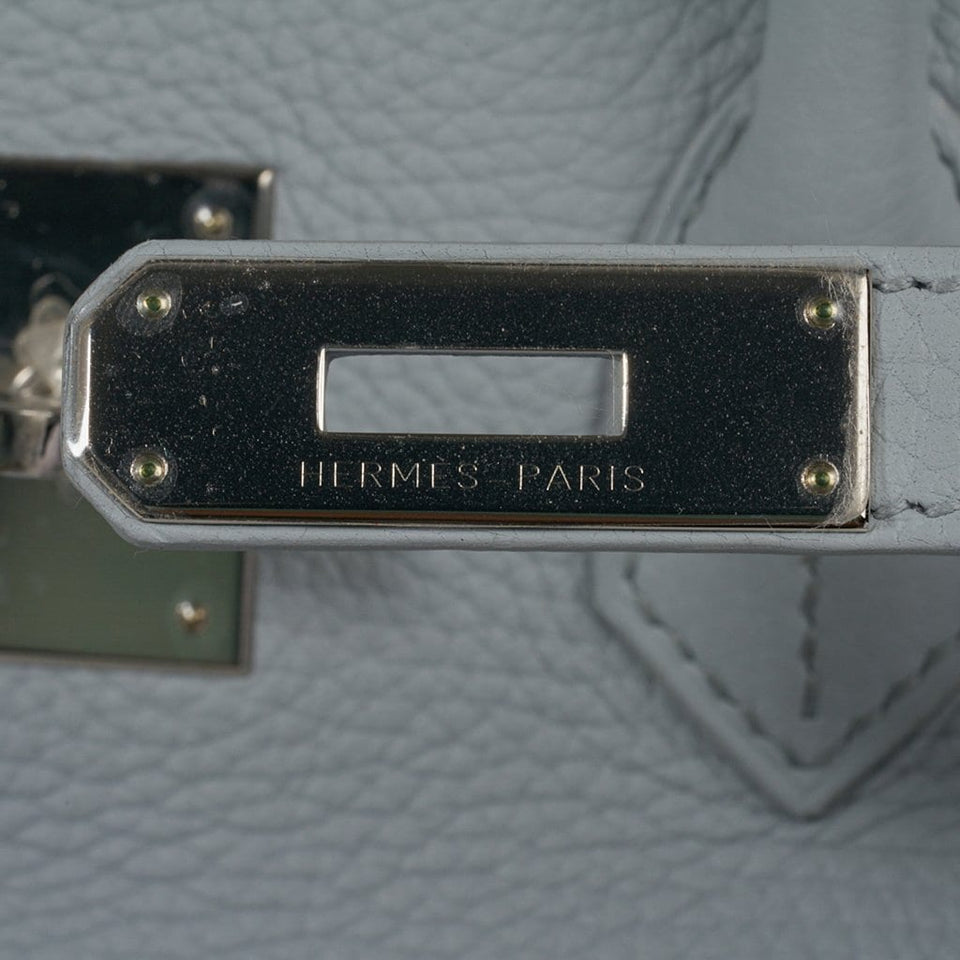 Hermes Birkin 35 Bag Blue Bleu Pale Togo Palladium Hardware