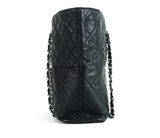 Chanel In The Business Tote Quilted Lambskin North South Black. Beautiful