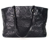 CHANEL On The Road Glazed Calfskin Leather Tote Bag