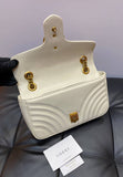 Gucci GG Marmont small cross-body bag white