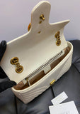 Gucci GG Marmont small cross-body bag white