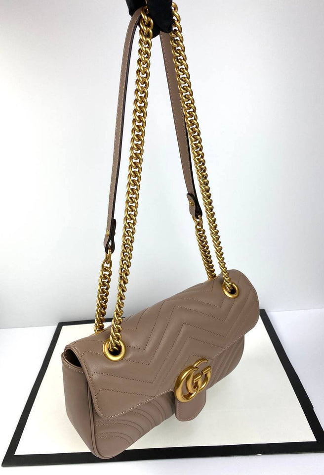 Gucci GG Marmont small cross-body bag flesh color
