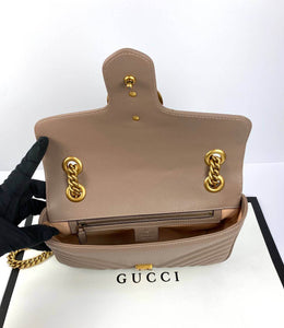 Gucci GG Marmont small cross-body bag flesh color