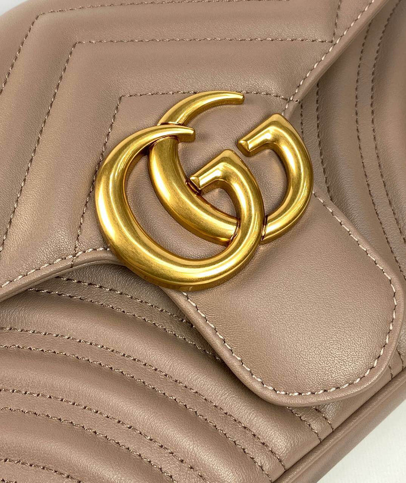 Gucci GG Marmont small cross-body bag flesh color