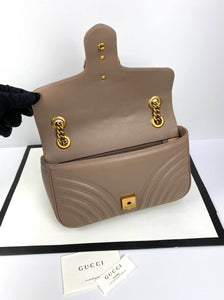 Gucci GG Marmont small cross-body bag flesh color