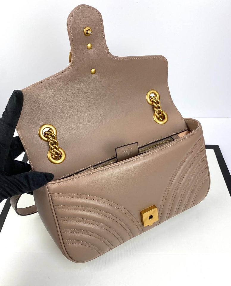 Gucci GG Marmont small cross-body bag flesh color