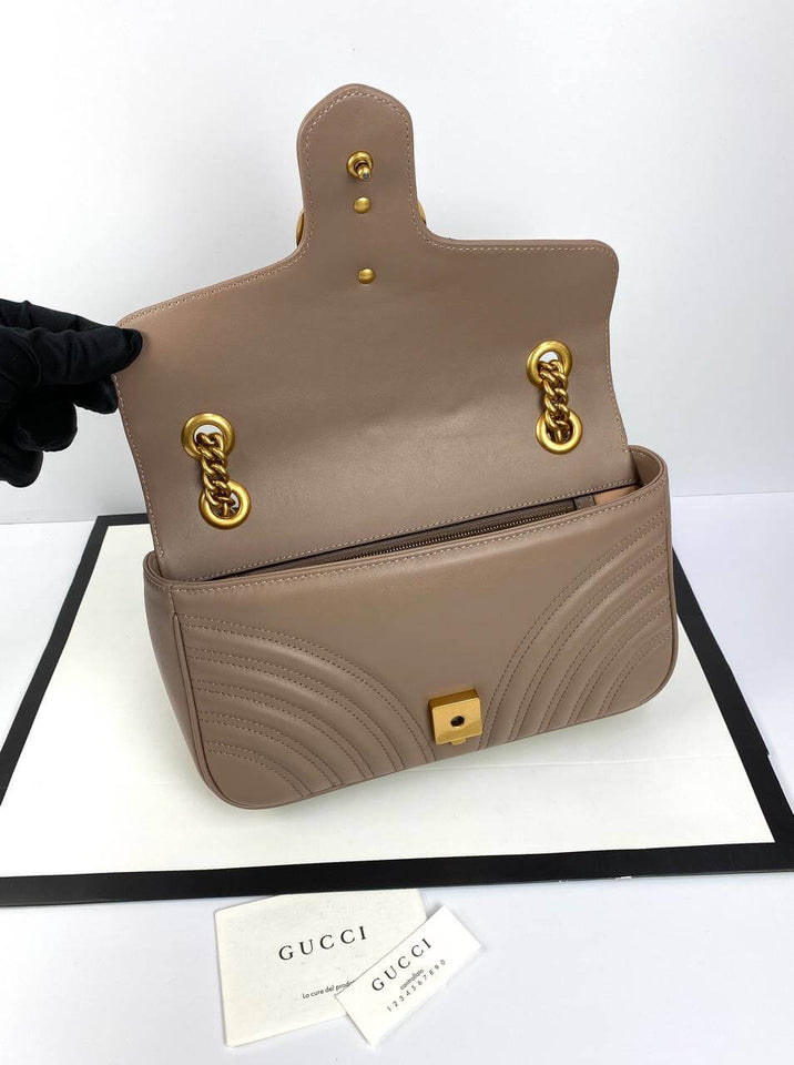 Gucci GG Marmont small cross-body bag flesh color